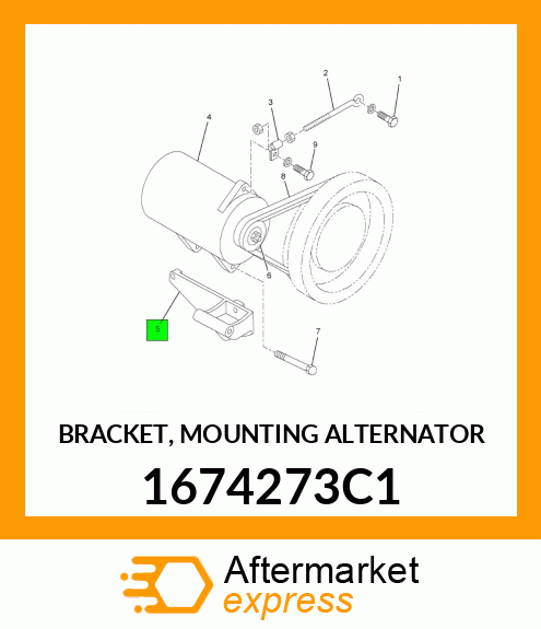 BRACKET, MOUNTING ALTERNATOR 1674273C1
