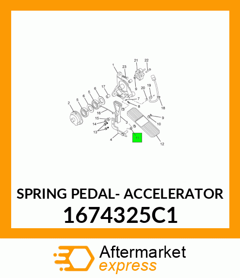 SPRING PEDAL- ACCELERATOR 1674325C1