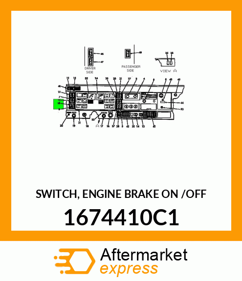 SWITCH, ENGINE BRAKE ON /OFF 1674410C1