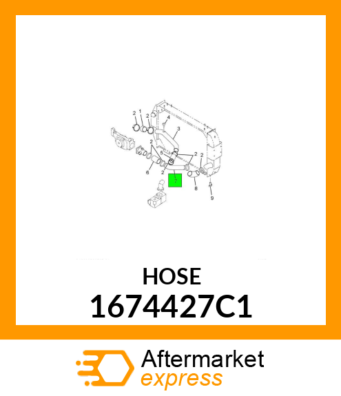 HOSE RADIATOR OUTLET 1674427C1