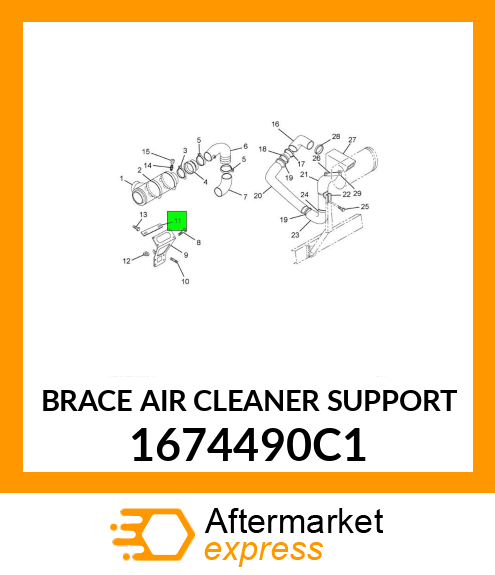 BRACE AIR CLEANER SUPPORT 1674490C1