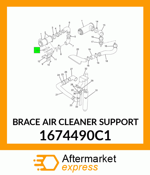 BRACE AIR CLEANER SUPPORT 1674490C1