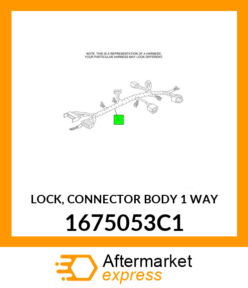 LOCK, CONNECTOR BODY 1 WAY 1675053C1