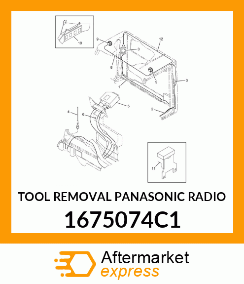 TOOL REMOVAL PANASONIC RADIO 1675074C1