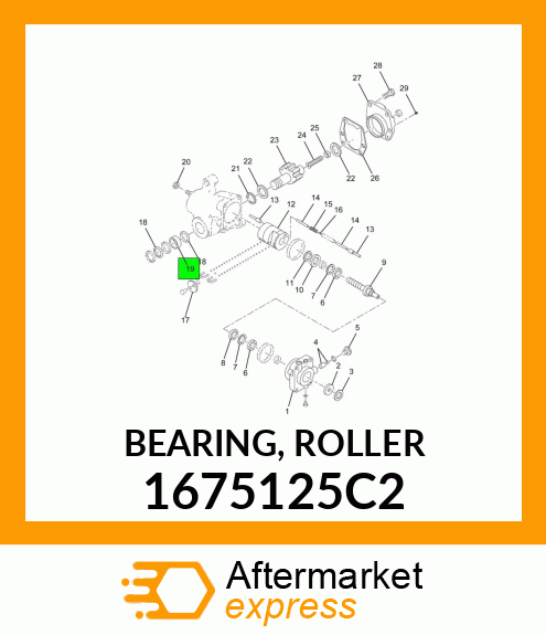 BEARING, ROLLER 1675125C2