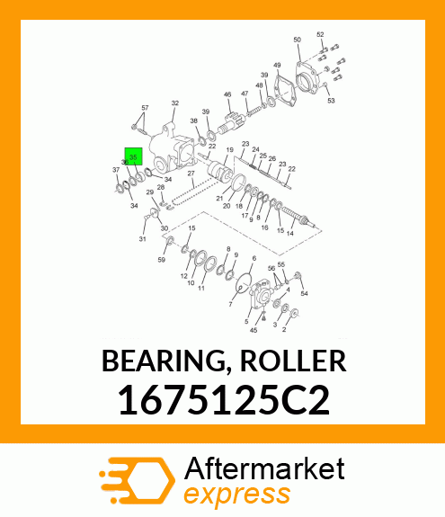 BEARING, ROLLER 1675125C2