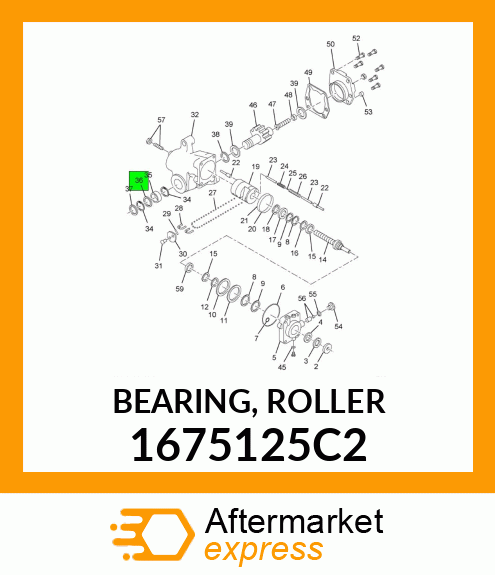 BEARING, ROLLER 1675125C2