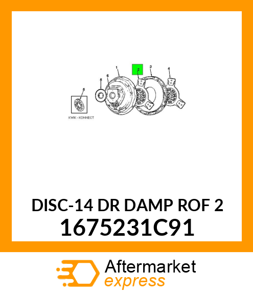 DISC-14 DR DAMP ROF 2 1675231C91