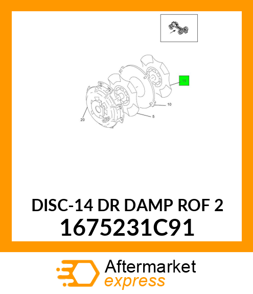DISC-14 DR DAMP ROF 2 1675231C91