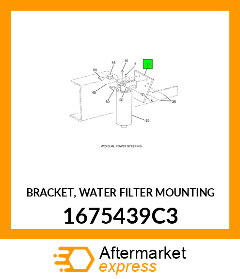 BRACKET, WATER FILTER MOUNTING 1675439C3