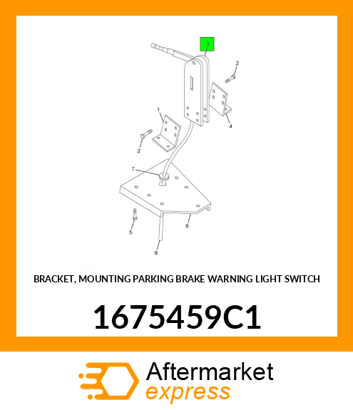 BRACKET, MOUNTING PARKING BRAKE WARNING LIGHT SWITCH 1675459C1
