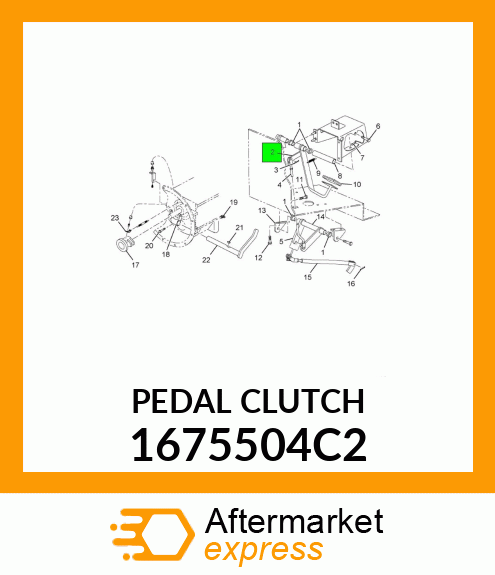 PEDAL CLUTCH 1675504C2