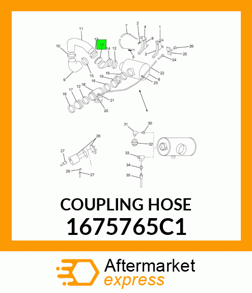 COUPLING HOSE 1675765C1