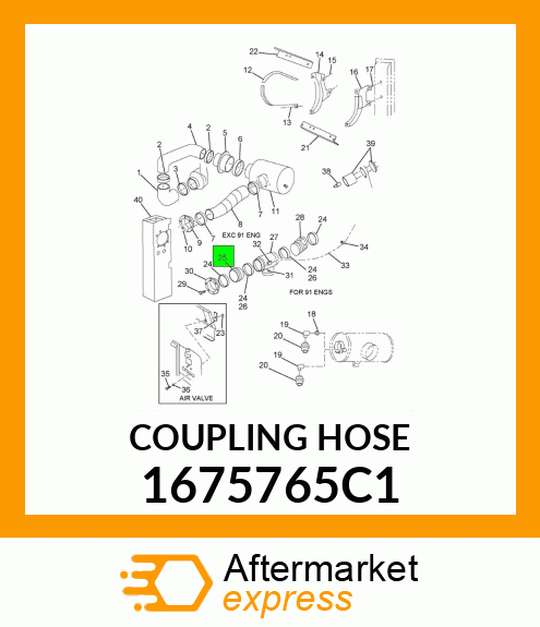 COUPLING HOSE 1675765C1