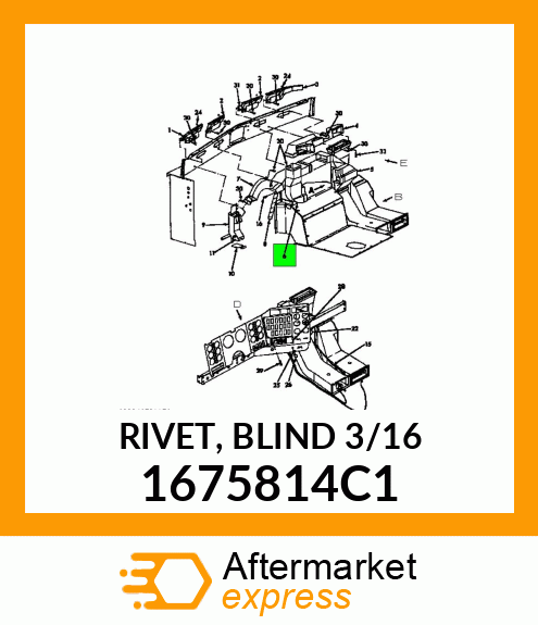 RIVET, BLIND 3/16" 1675814C1