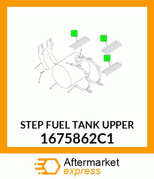 STEP FUEL TANK UPPER 1675862C1