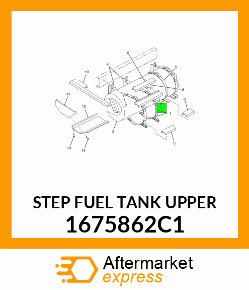 STEP FUEL TANK UPPER 1675862C1