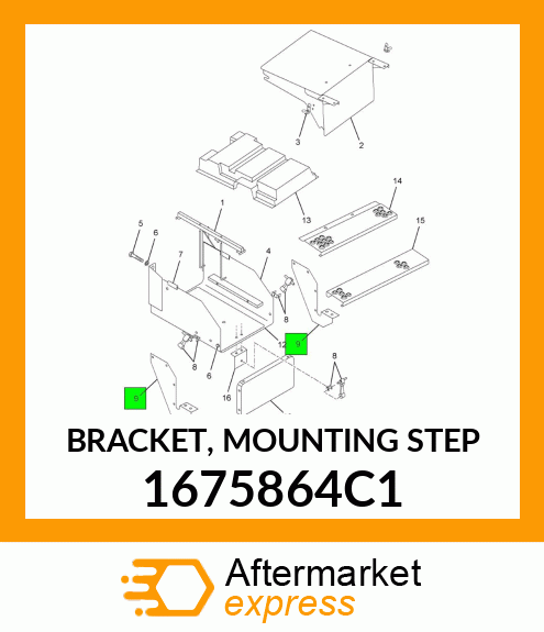 BRACKET, MOUNTING STEP 1675864C1