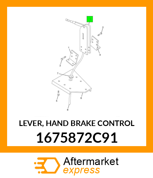 LEVER, HAND BRAKE CONTROL 1675872C91