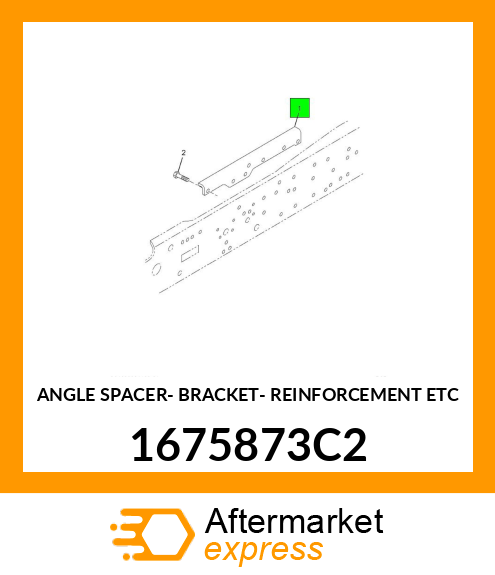 ANGLE SPACER- BRACKET- REINFORCEMENT ETC 1675873C2