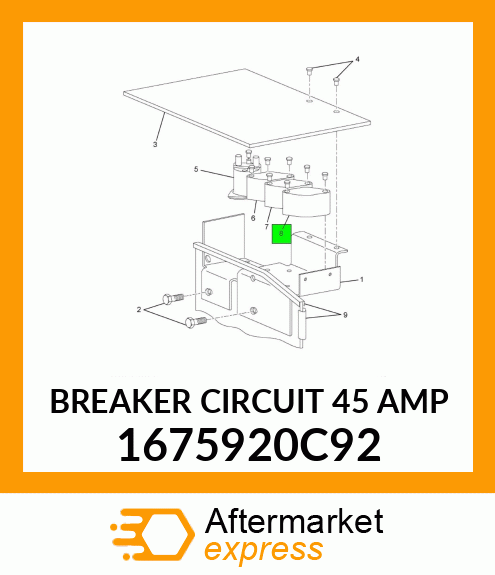 BREAKER CIRCUIT 45 AMP 1675920C92