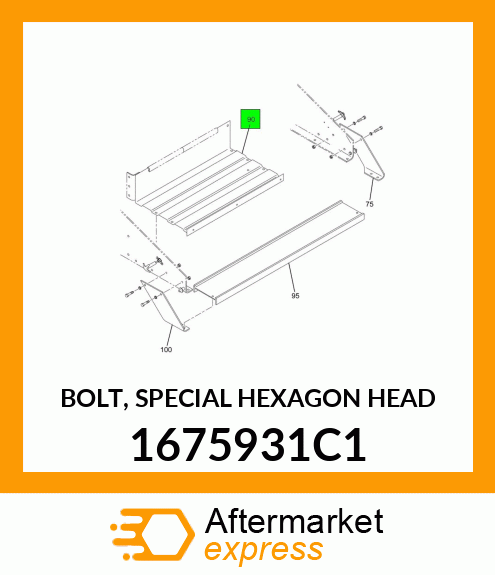 BOLT, SPECIAL HEXAGON HEAD 1675931C1