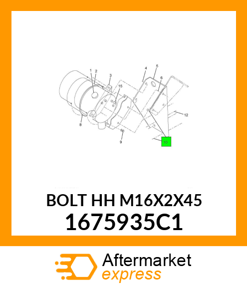 BOLT HH M16X2X45 1675935C1