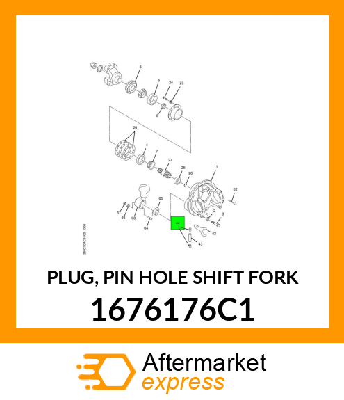 PLUG, PIN HOLE SHIFT FORK 1676176C1