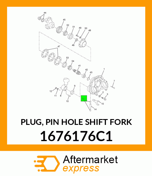 PLUG, PIN HOLE SHIFT FORK 1676176C1