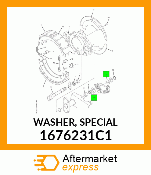 WASHER, SPECIAL 1676231C1