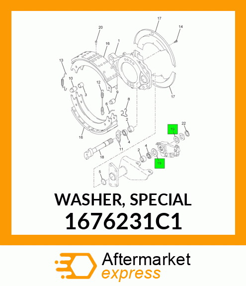 WASHER, SPECIAL 1676231C1