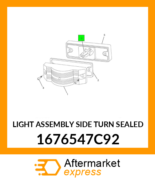 LIGHT ASSEMBLY SIDE TURN SEALED 1676547C92