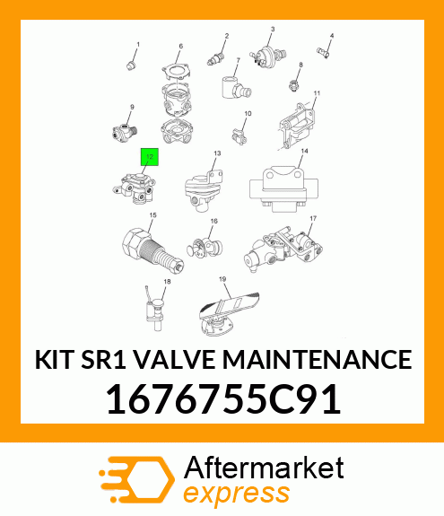 KIT SR1 VALVE MAINTENANCE 1676755C91