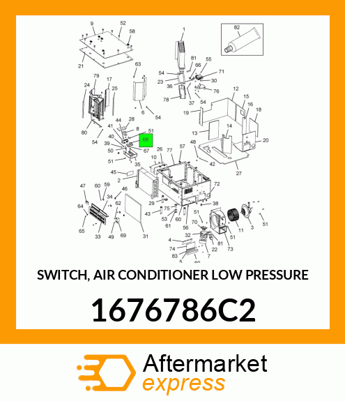 SWITCH, AIR CONDITIONER LOW PRESSURE 1676786C2