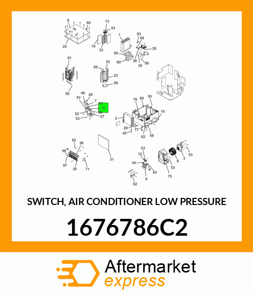 SWITCH, AIR CONDITIONER LOW PRESSURE 1676786C2