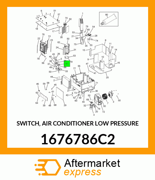 SWITCH, AIR CONDITIONER LOW PRESSURE 1676786C2