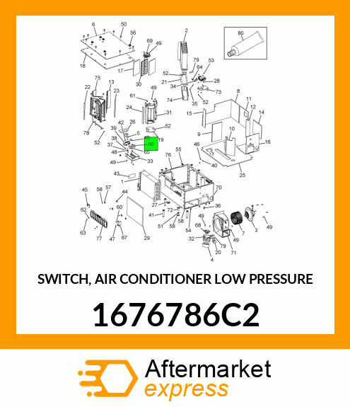 SWITCH, AIR CONDITIONER LOW PRESSURE 1676786C2