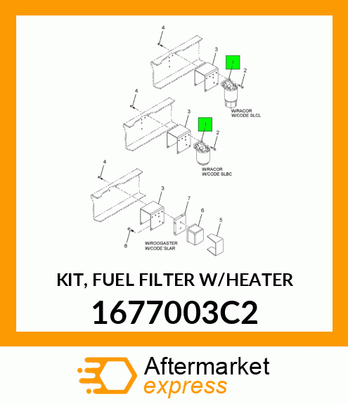 KIT, FUEL FILTER W/HEATER 1677003C2