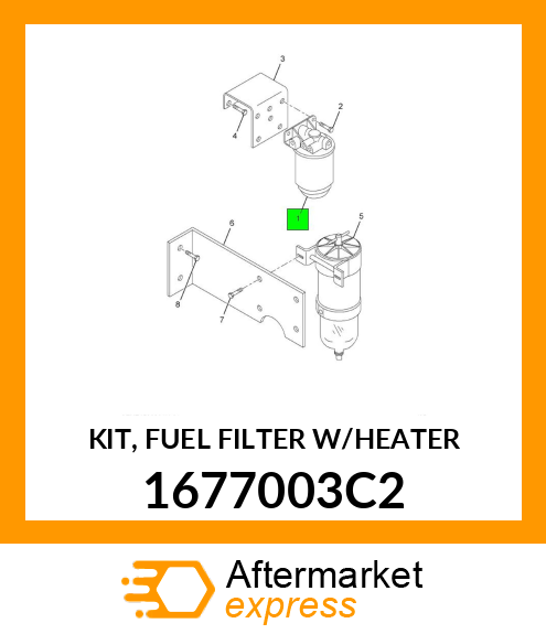 KIT, FUEL FILTER W/HEATER 1677003C2