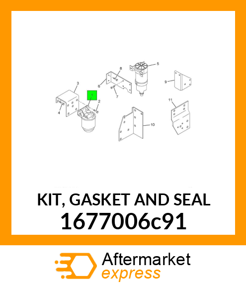 KIT, GASKET AND SEAL 1677006c91