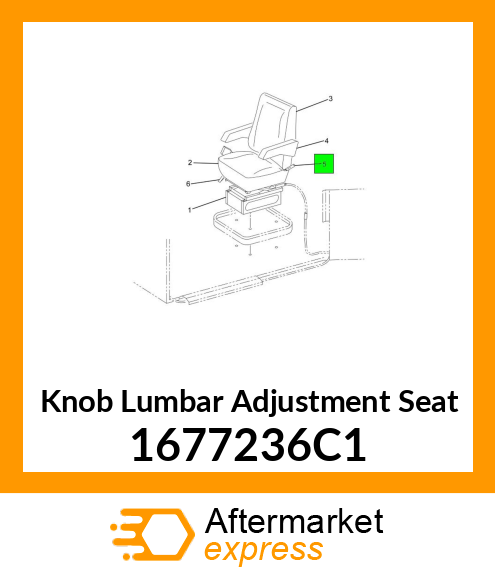 Knob Lumbar Adjustment Seat 1677236C1