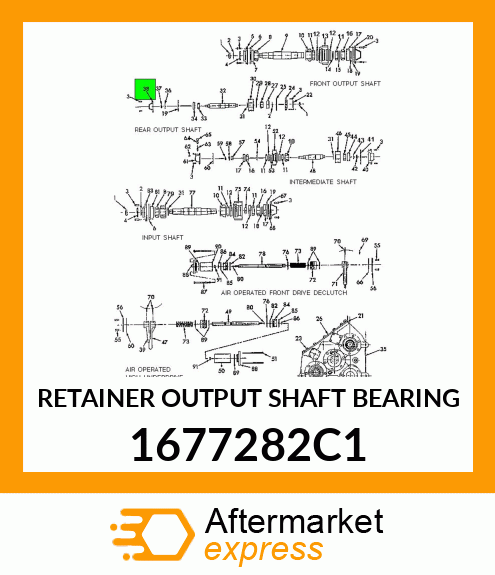 RETAINER OUTPUT SHAFT BEARING 1677282C1