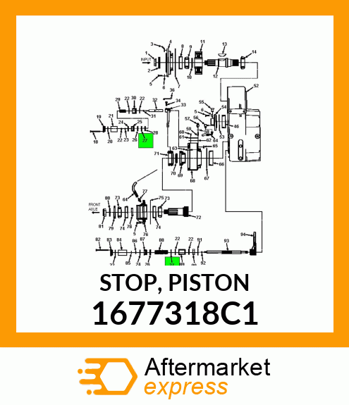 STOP, PISTON 1677318C1