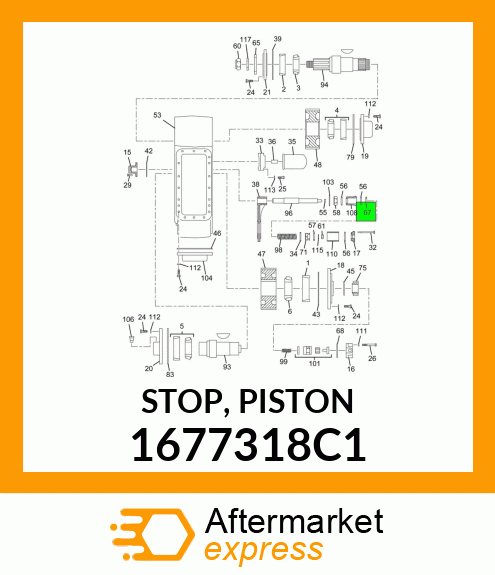 STOP, PISTON 1677318C1