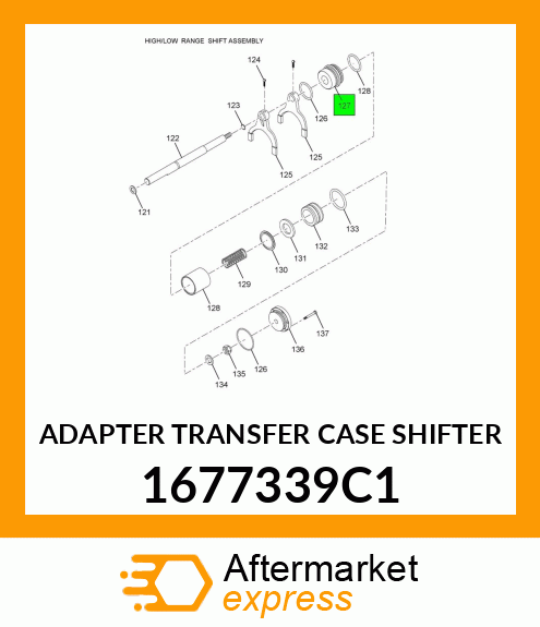 ADAPTER TRANSFER CASE SHIFTER 1677339C1