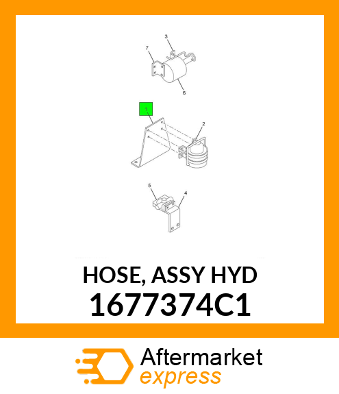 HOSE, ASSY HYD 1677374C1