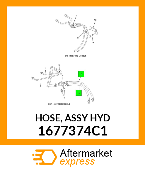 HOSE, ASSY HYD 1677374C1