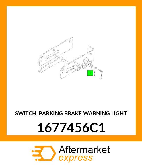 SWITCH, PARKING BRAKE WARNING LIGHT 1677456C1