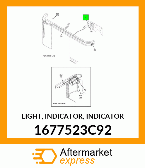 LIGHT, INDICATOR, INDICATOR 1677523C92