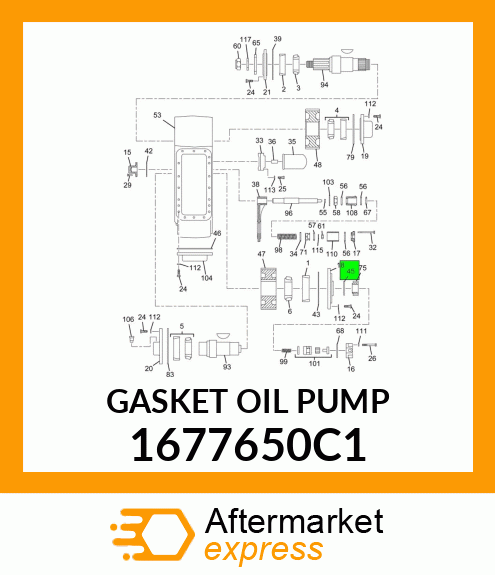 GASKET OIL PUMP 1677650C1